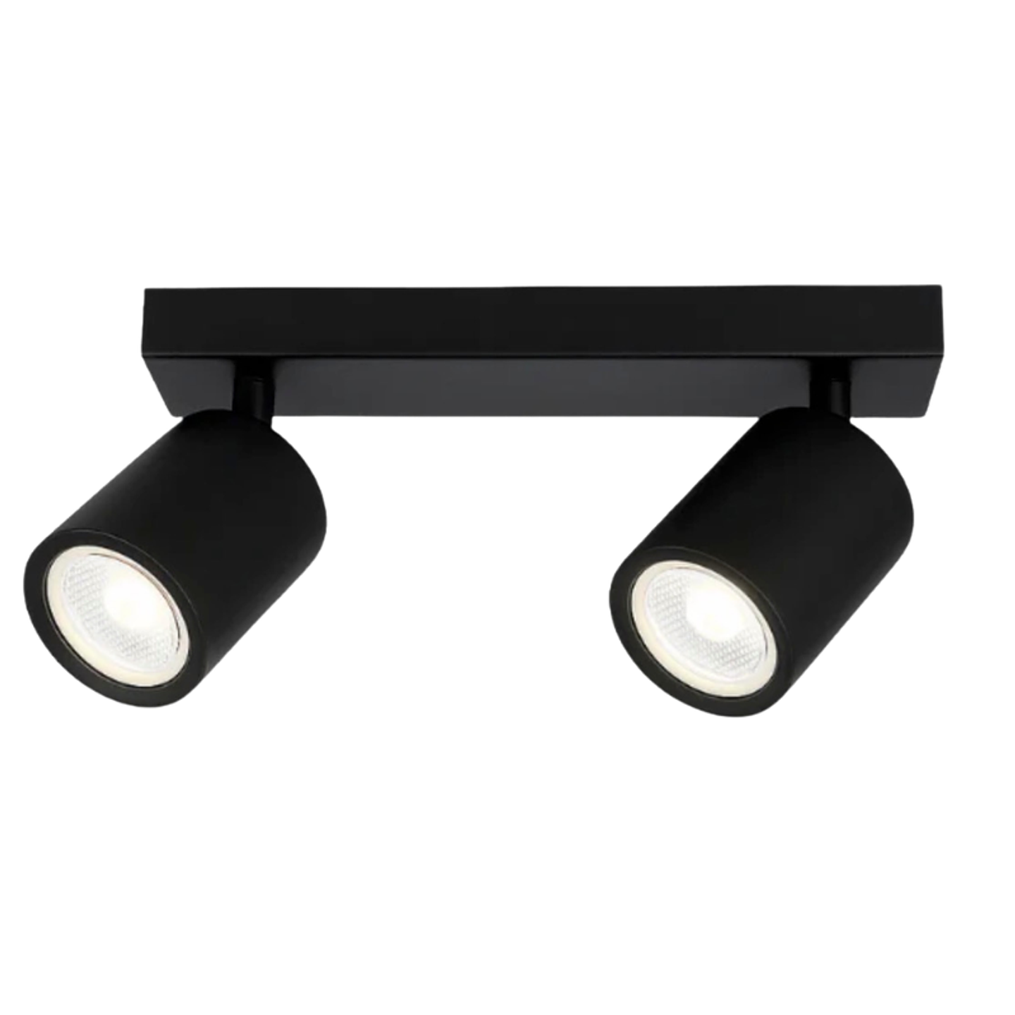 Aplique Negro Porta Ampolleta Dicroica Doble Dirigible 2