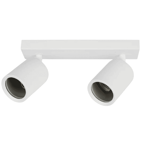 Aplique Blanco Porta Ampolleta Dicroica Doble Dirigible