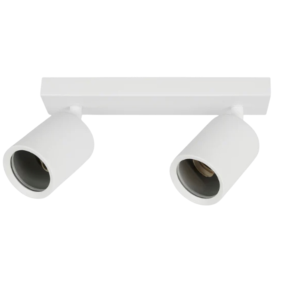 Aplique Blanco Porta Ampolleta Dicroica Doble Dirigible 1