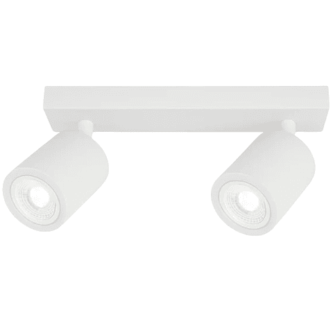 Aplique Blanco Porta Ampolleta Dicroica Doble Dirigible