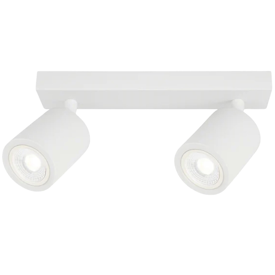 Aplique Blanco Porta Ampolleta Dicroica Doble Dirigible 2