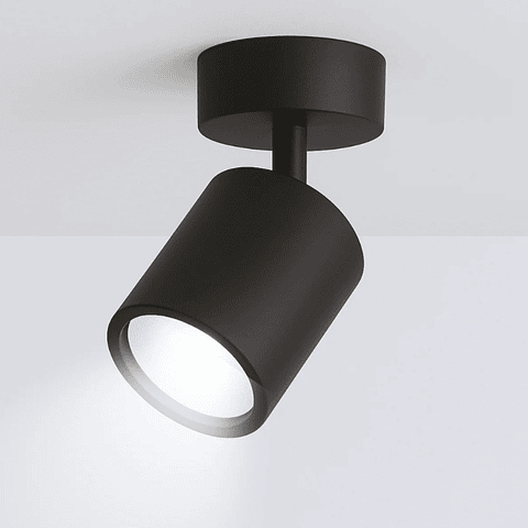 Aplique Negro Porta Ampolleta Dicroica Gu10 Dirigible