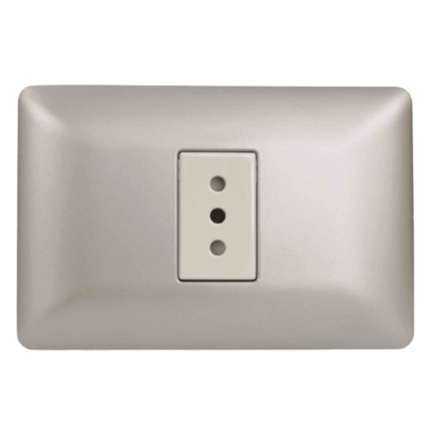 Tomacorriente simple 2p+t 10A 220V MTX Champagne STANFORD 2