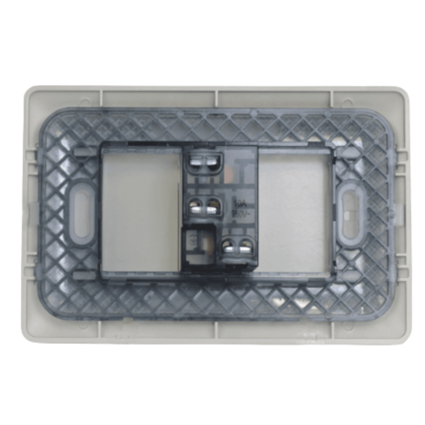 Tomacorriente simple 2p+t 10A 220V MTX Champagne STANFORD 3