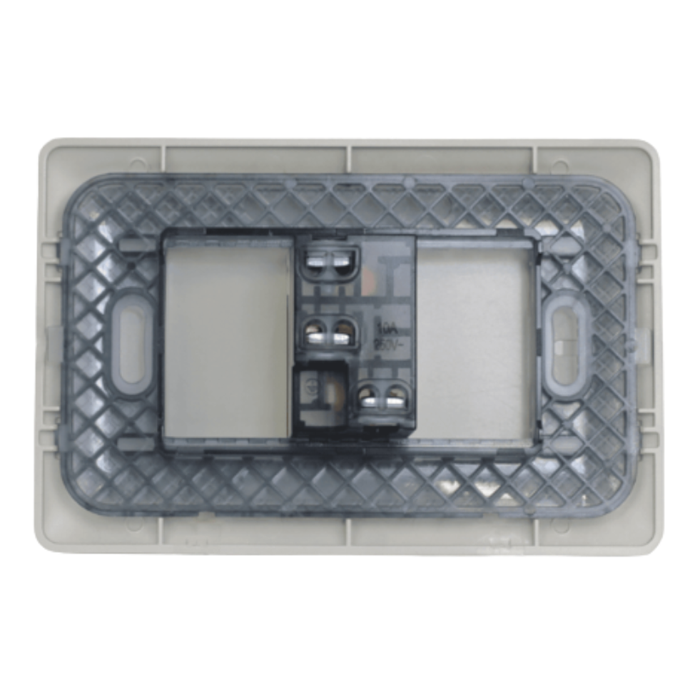 Tomacorriente simple 2p+t 10A 220V MTX Champagne STANFORD 3