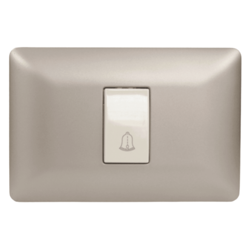 Pulsador timbre 220v mtx champagne 3941 STANFORD 2