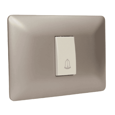 Pulsador timbre 220v mtx champagne 3941 STANFORD