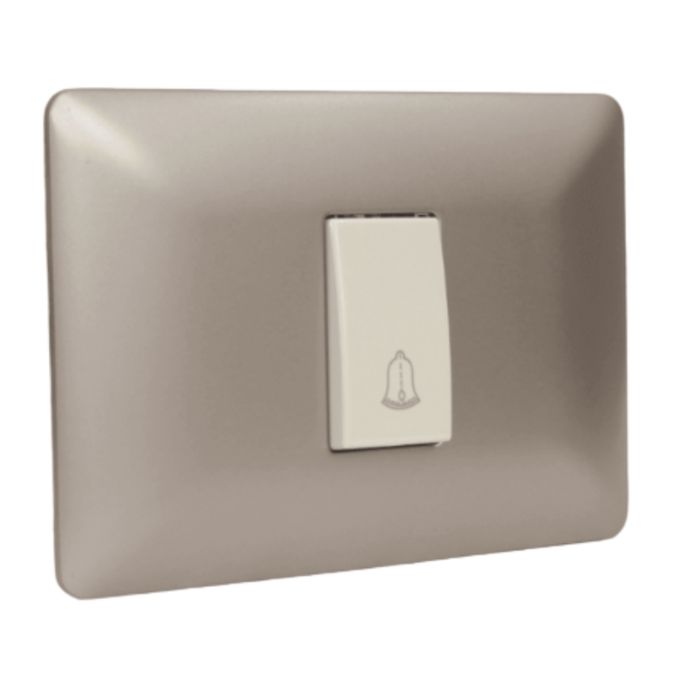 Pulsador timbre 220v mtx champagne 3941 STANFORD 1
