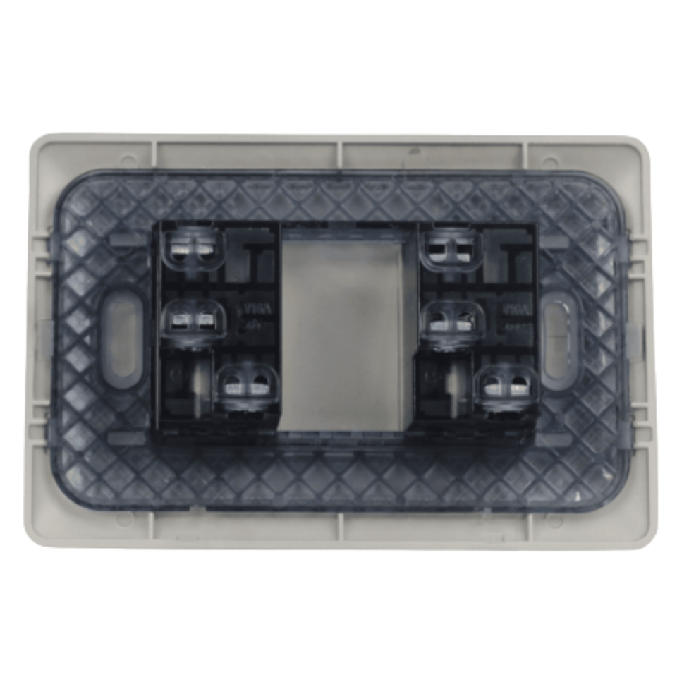 Interruptor 9/12 + toma 2p+t 10A 220V MTX CHAM STANFORD 3