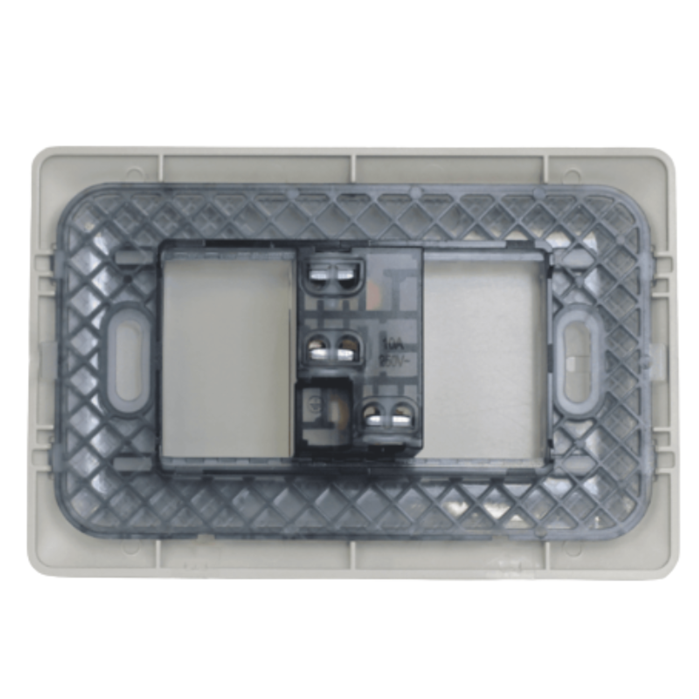 Tomacorriente simple 2p+t 10/16a 220v champagne 3919 STANFORD 3