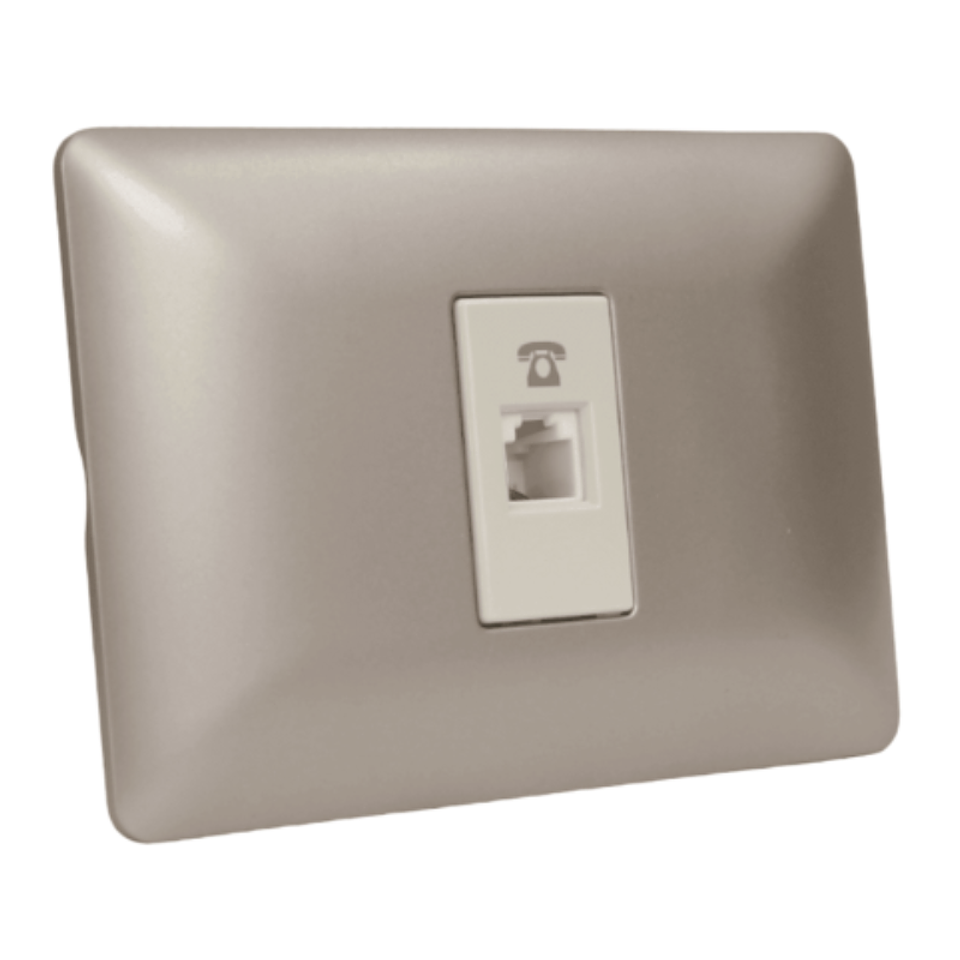 Toma rj11 teléfono mtx champagne 3942 STANFORD 1