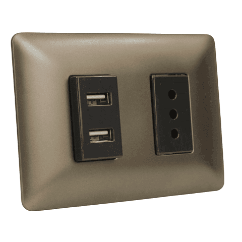 TOMA SIMPLE 10A 250V + USB MTX CAFE 4948 STANFORD