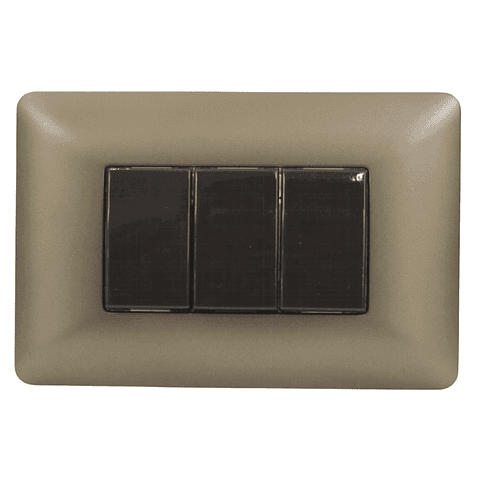 INTERRUPTOR TRIPLE 9/32 10A 220V MTX CAFE STANFORD