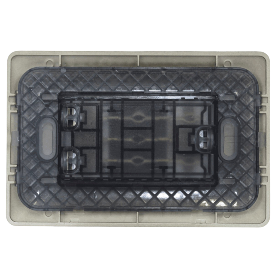 TOMACORRIENTE DOBLE COMPACTO 10A 220V CAFE 4927 STANFORD 3