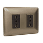  TOMACORRIENTE DOBLE 2P+T 10/16A 220V CAFÉ 4920 STANFORD - Miniatura 1