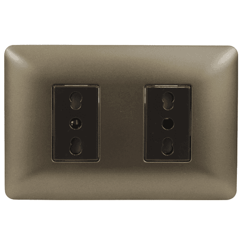  TOMACORRIENTE DOBLE 2P+T 10/16A 220V CAFÉ 4920 STANFORD