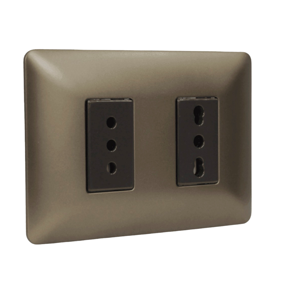 TOMACORRIENTE 10A + 10/16A 220V CAFE 4922 STANFORD 1