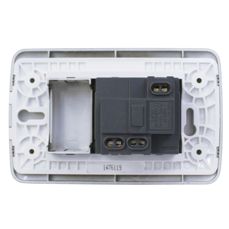 TOMA CORRIENTE SCHUKO 10/16A 250V GRAFITO ARMADO LEXO 3