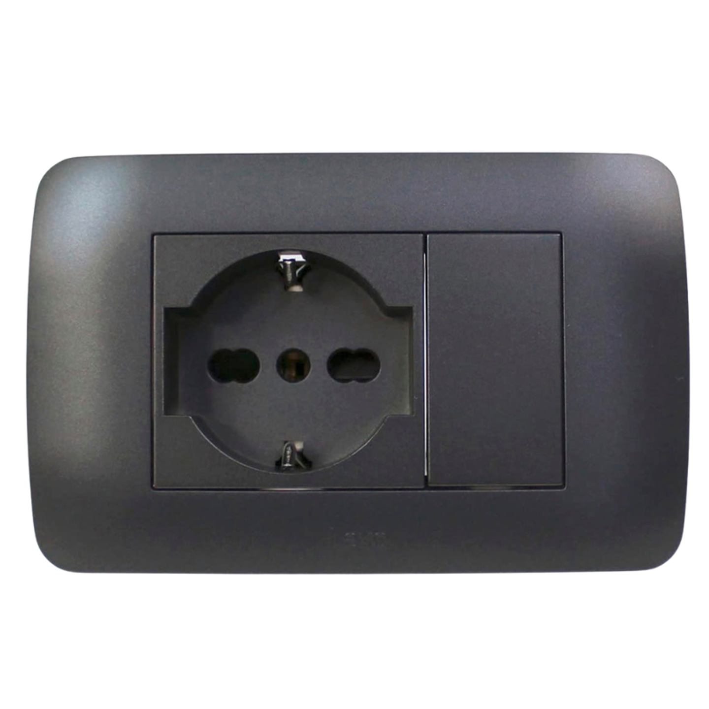 TOMA CORRIENTE SCHUKO 10/16A 250V GRAFITO ARMADO LEXO 2