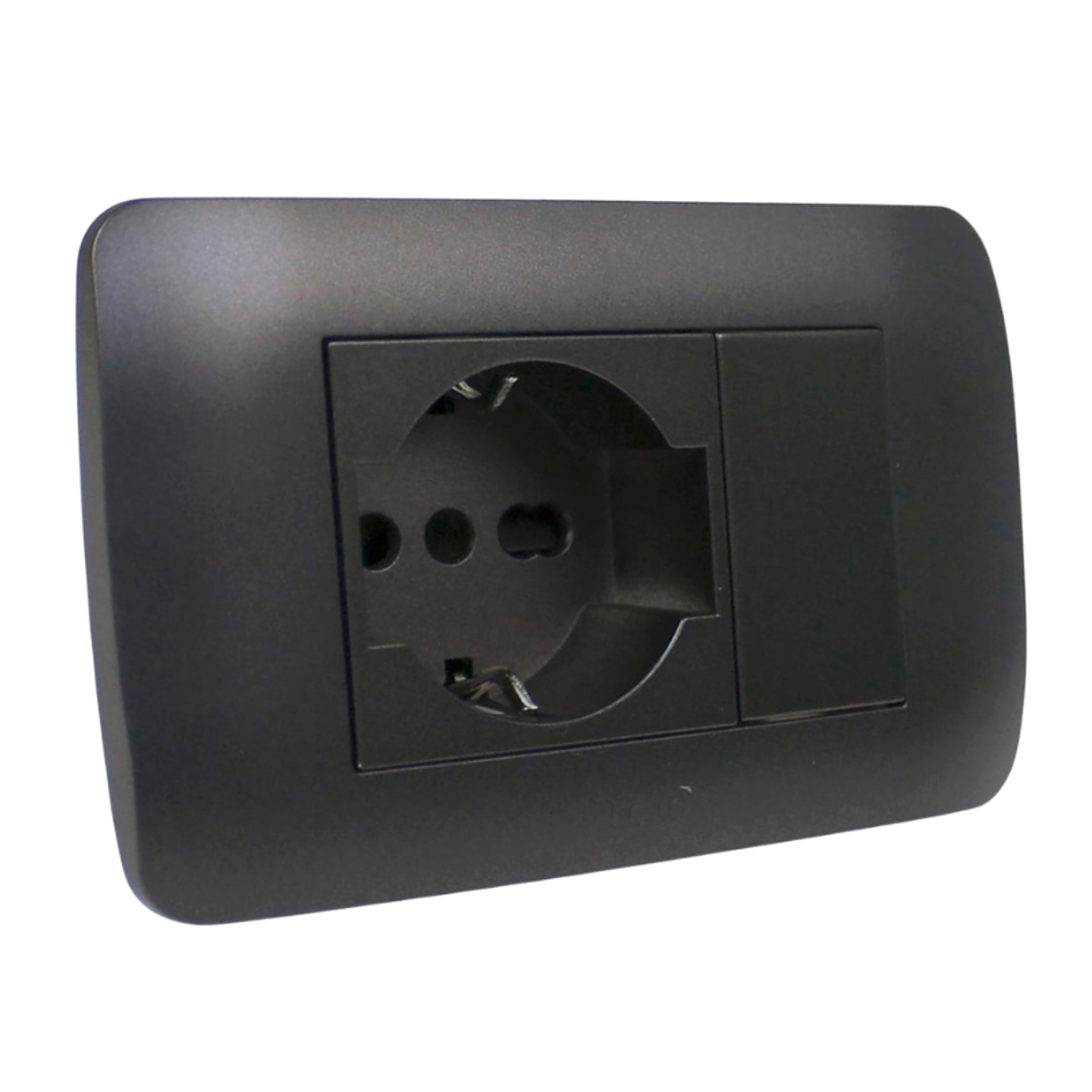 TOMA CORRIENTE SCHUKO 10/16A 250V GRAFITO ARMADO LEXO 1