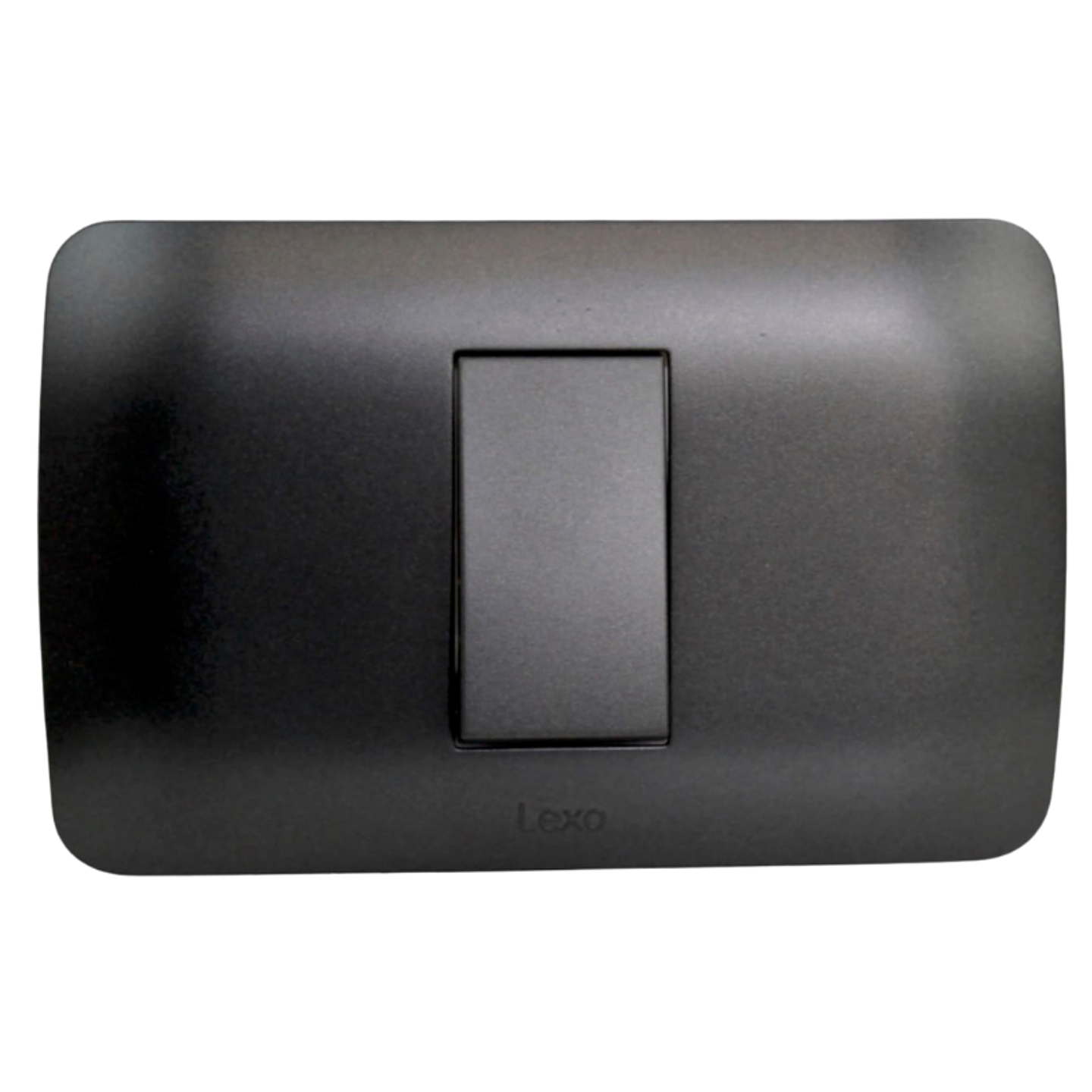 INTERRUPTOR SIMPLE 9/12 10A 250V GRAFITO ARMADO LEXO 2