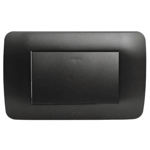 Interruptor Conmutador 9/24 Teclón 73mm 10A Grafito LEXO