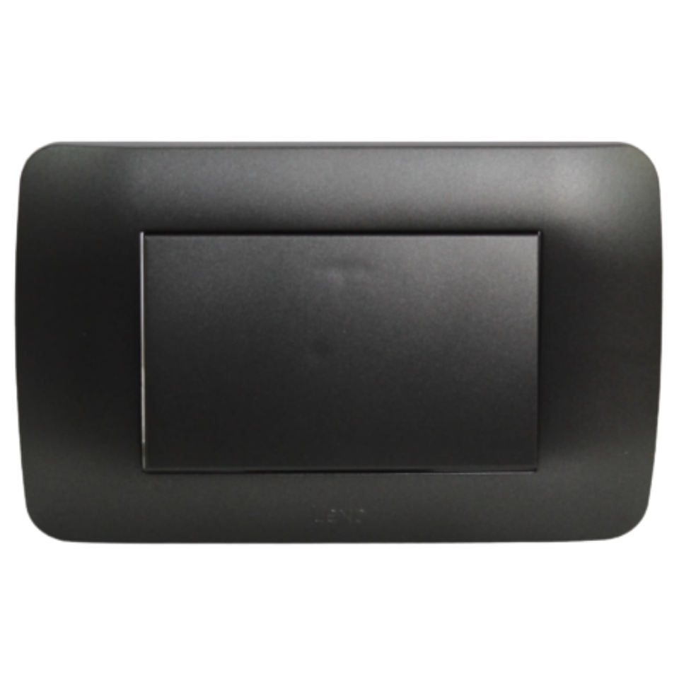 Interruptor Conmutador 9/24 Teclón 73mm 10A Grafito LEXO 2