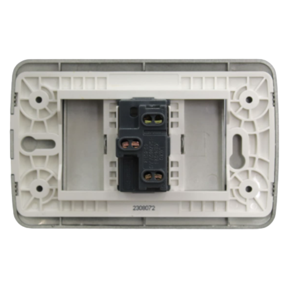 Interruptor Conmutador 9/24 Teclón 73mm 10A Grafito LEXO 3