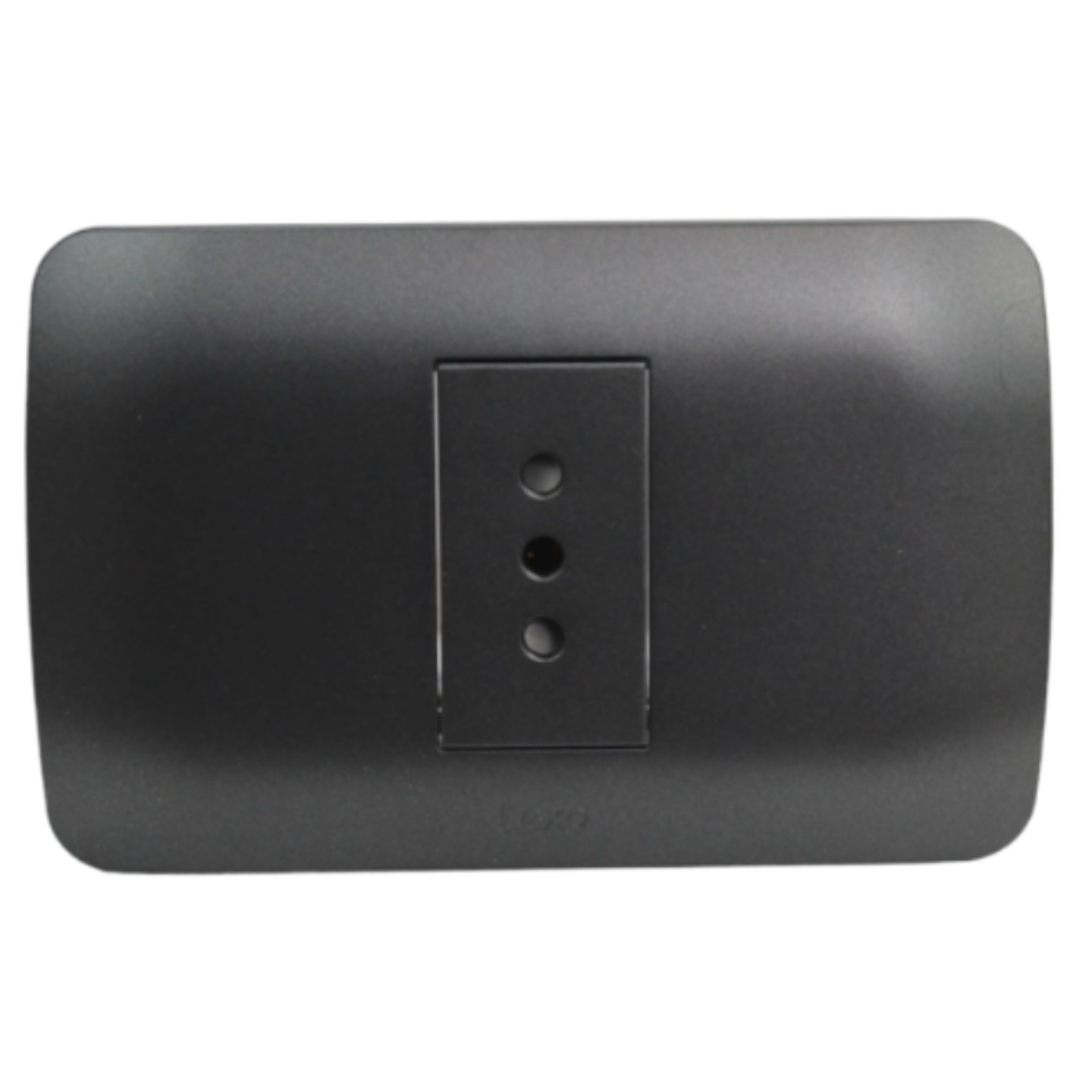 Toma Corriente Simple 10A 250V Grafito Armado LEXO 2
