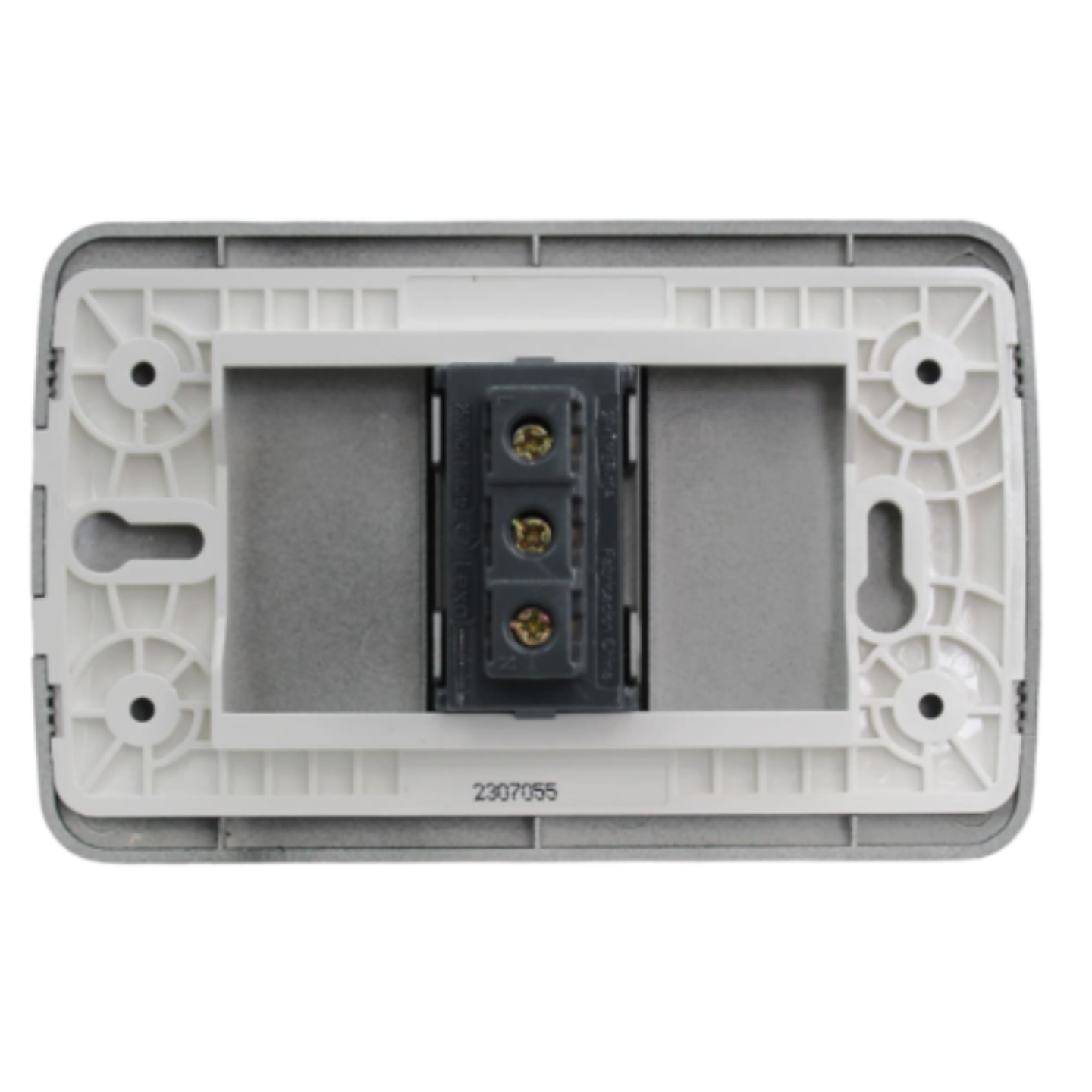 Toma Corriente Simple 10A 250V Grafito Armado LEXO 3