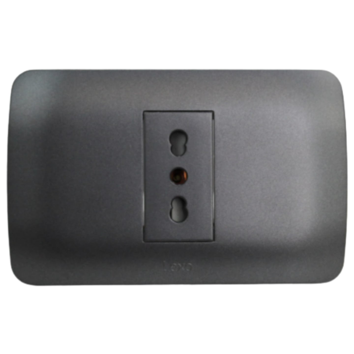 Toma Corriente Simple 10/16A 250V Grafito Armado LEXO 2