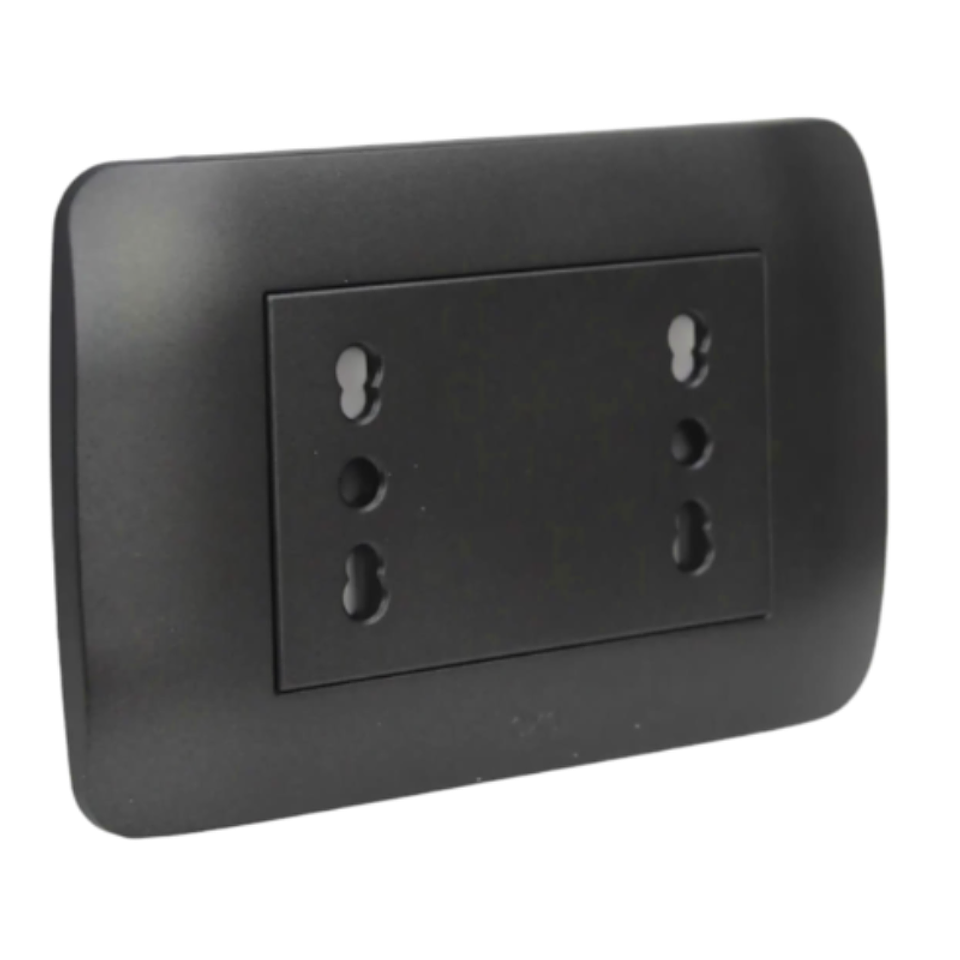 Toma Corriente DÚPLEX 10/16A 250V Grafito LEXO 1