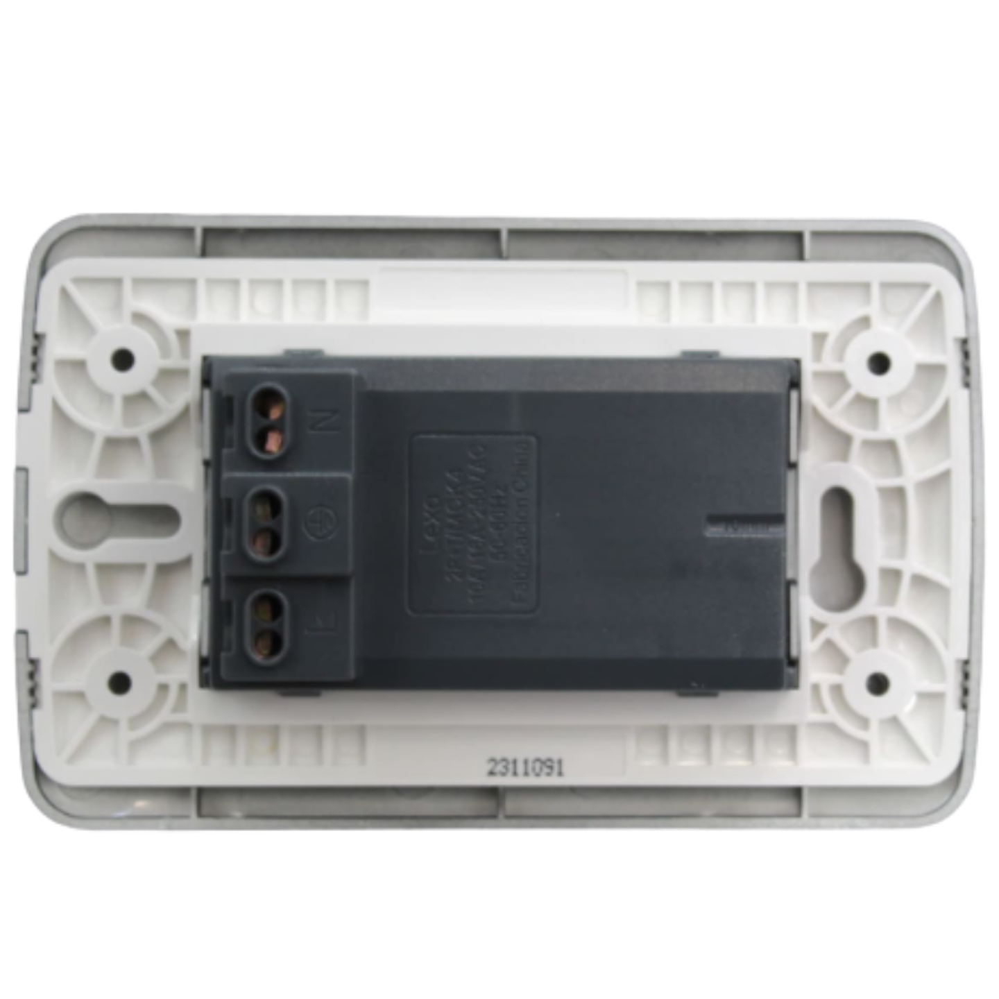 Toma Corriente DÚPLEX 10/16A 250V Grafito LEXO 3