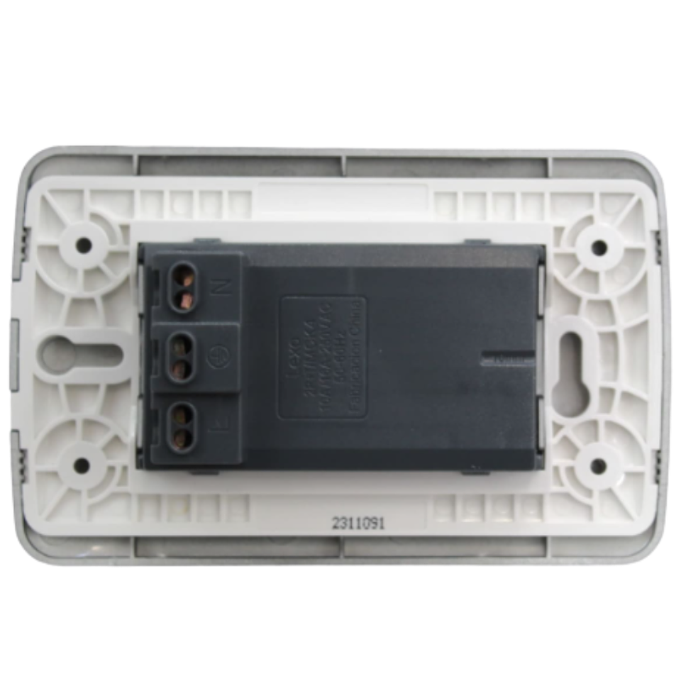 Toma Corriente DÚPLEX 10/16A 250V Grafito LEXO 3