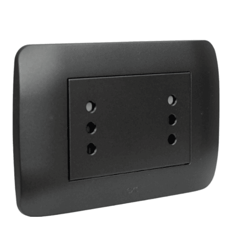 Toma Corriente DÚPLEX 10A 250V Grafito LEXO