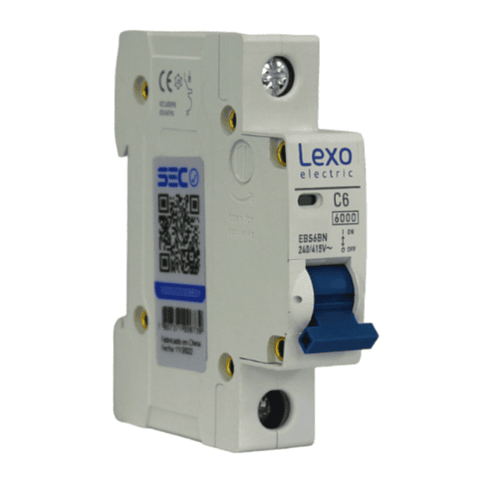 Automático 1xA 6kA Curva C Lexo  