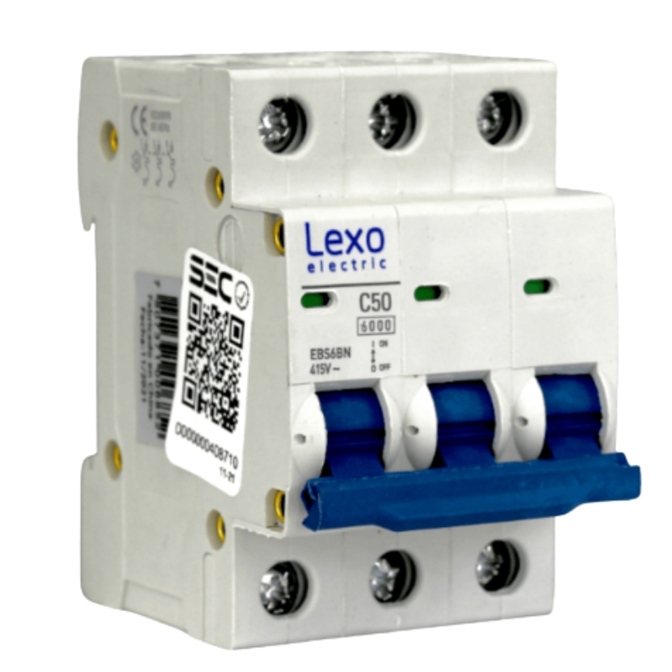 Automático 3xA 6kA Curva C 240V Lexo   6
