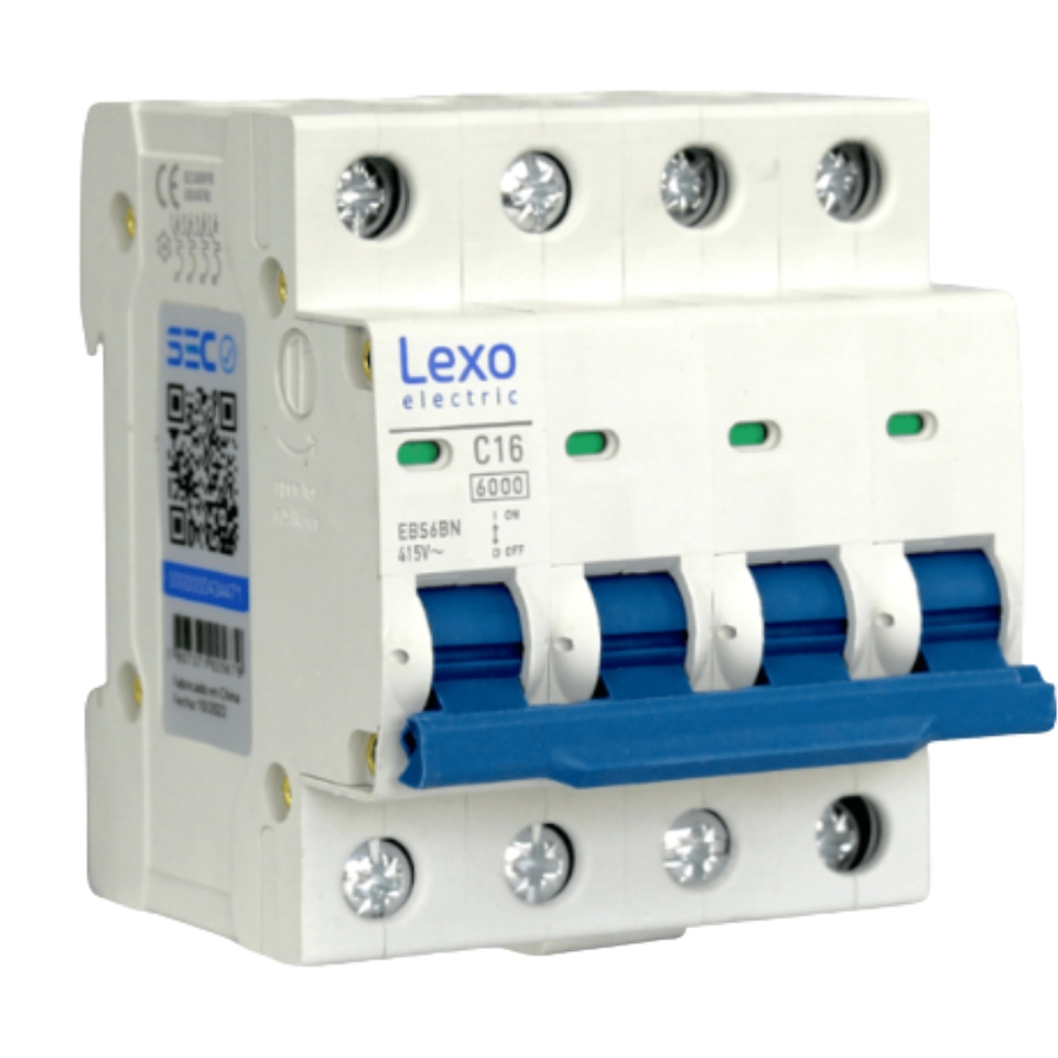 Automático 4xA 6kA Curva C 240V Lexo  2