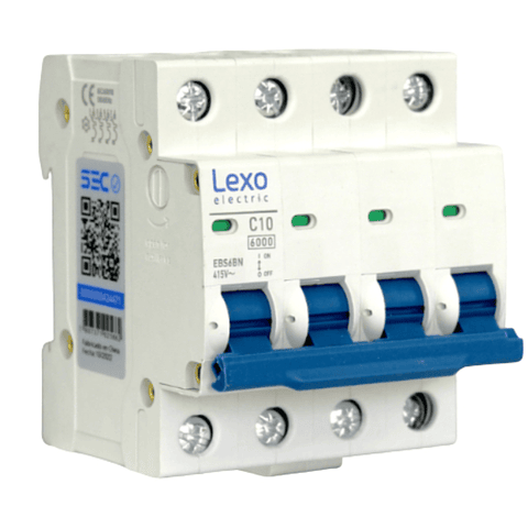 Automático 4xA 6kA Curva C 240V Lexo 