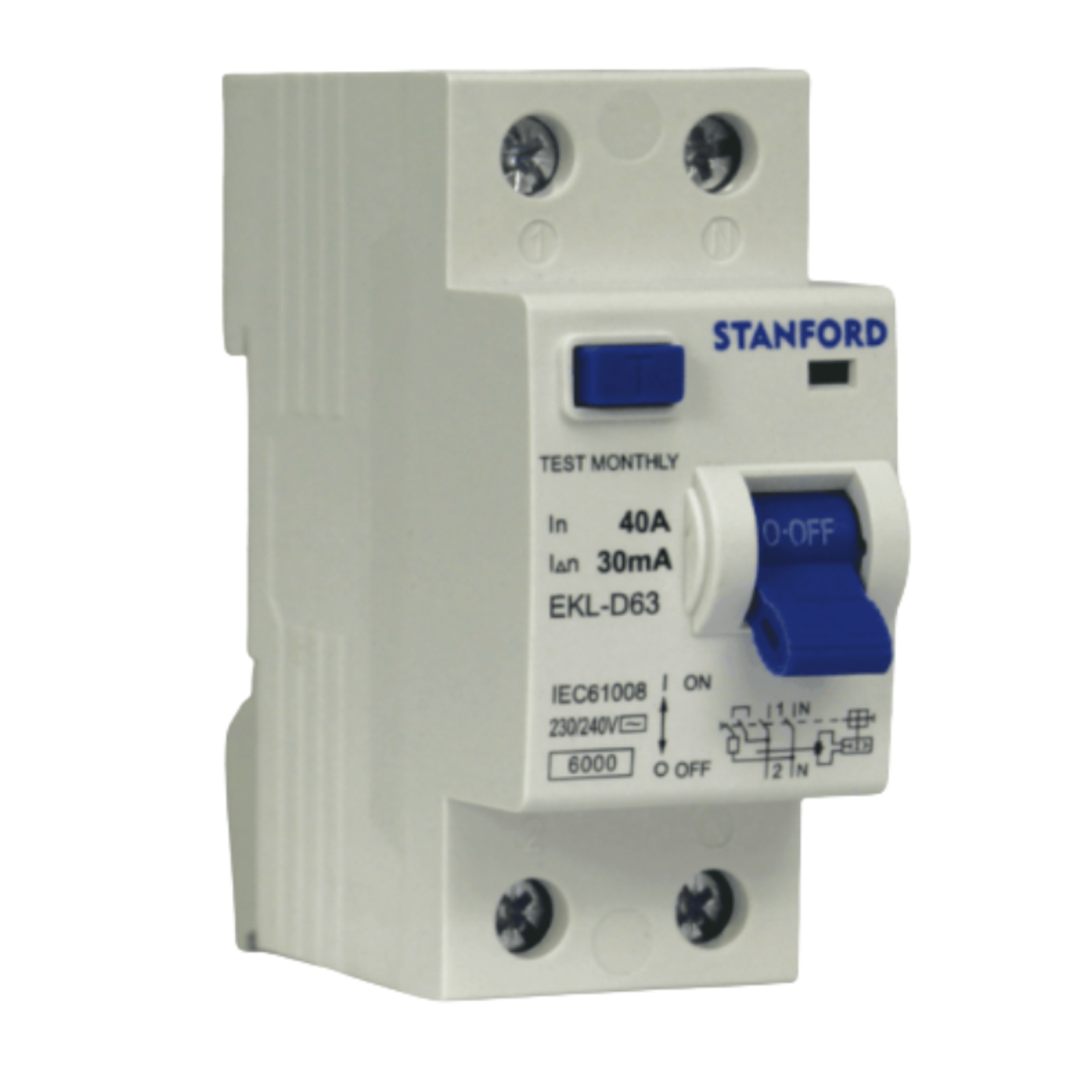 Interruptor Diferencial 2x40A 30mA Stanford 1