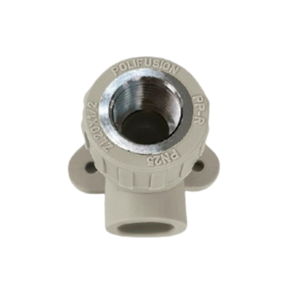 Codo Fusion Hilo Metálico HI C/Soporte PP-R 1