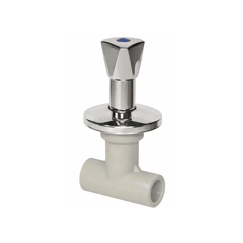 Llave De Paso Cromada Vástago Largo PP-R