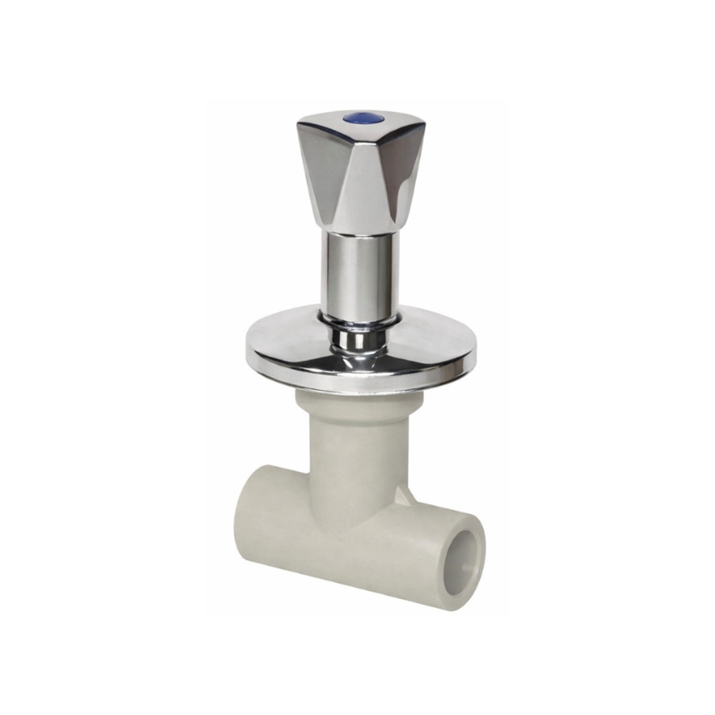 Llave De Paso Cromada Vástago Largo PP-R 1