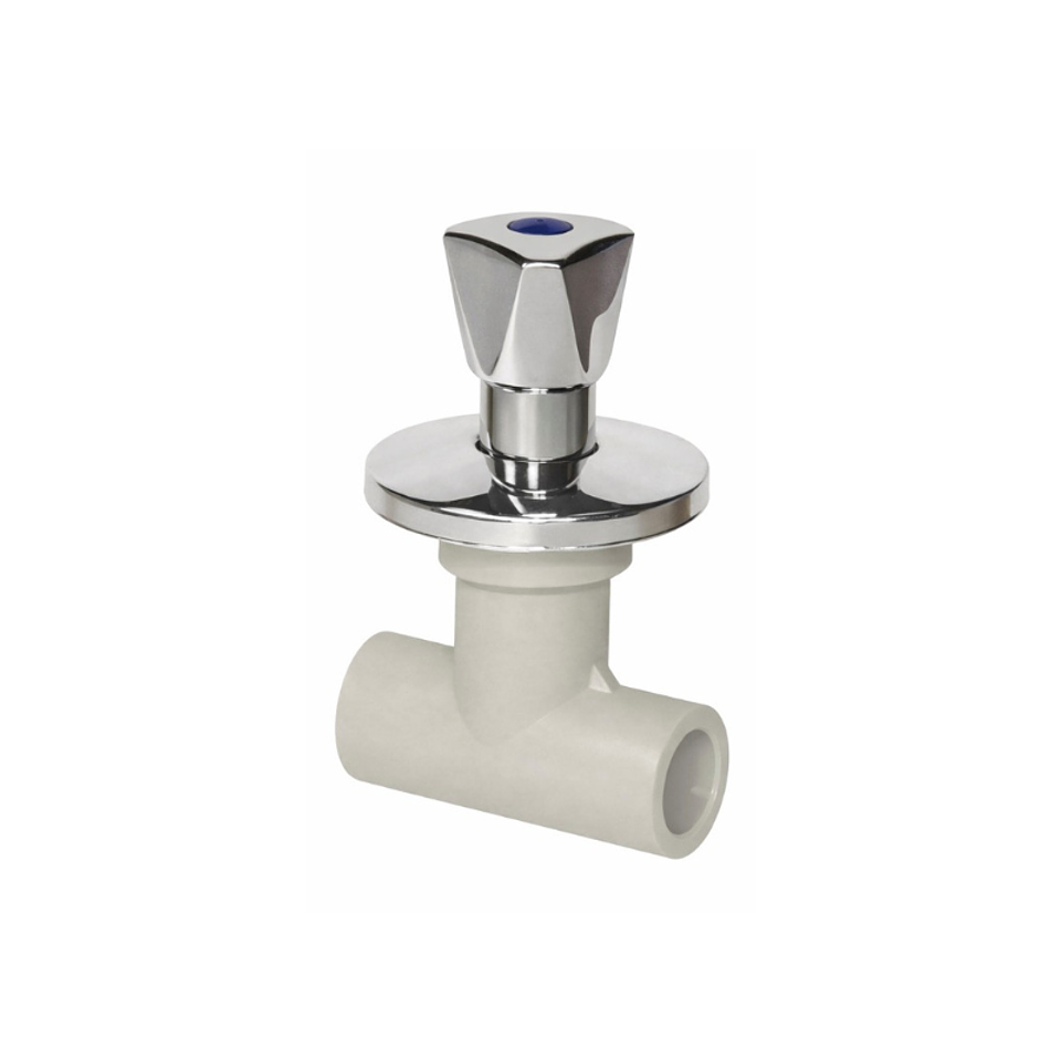 Llave De Paso Cromada Vástago Corto PP-R 1