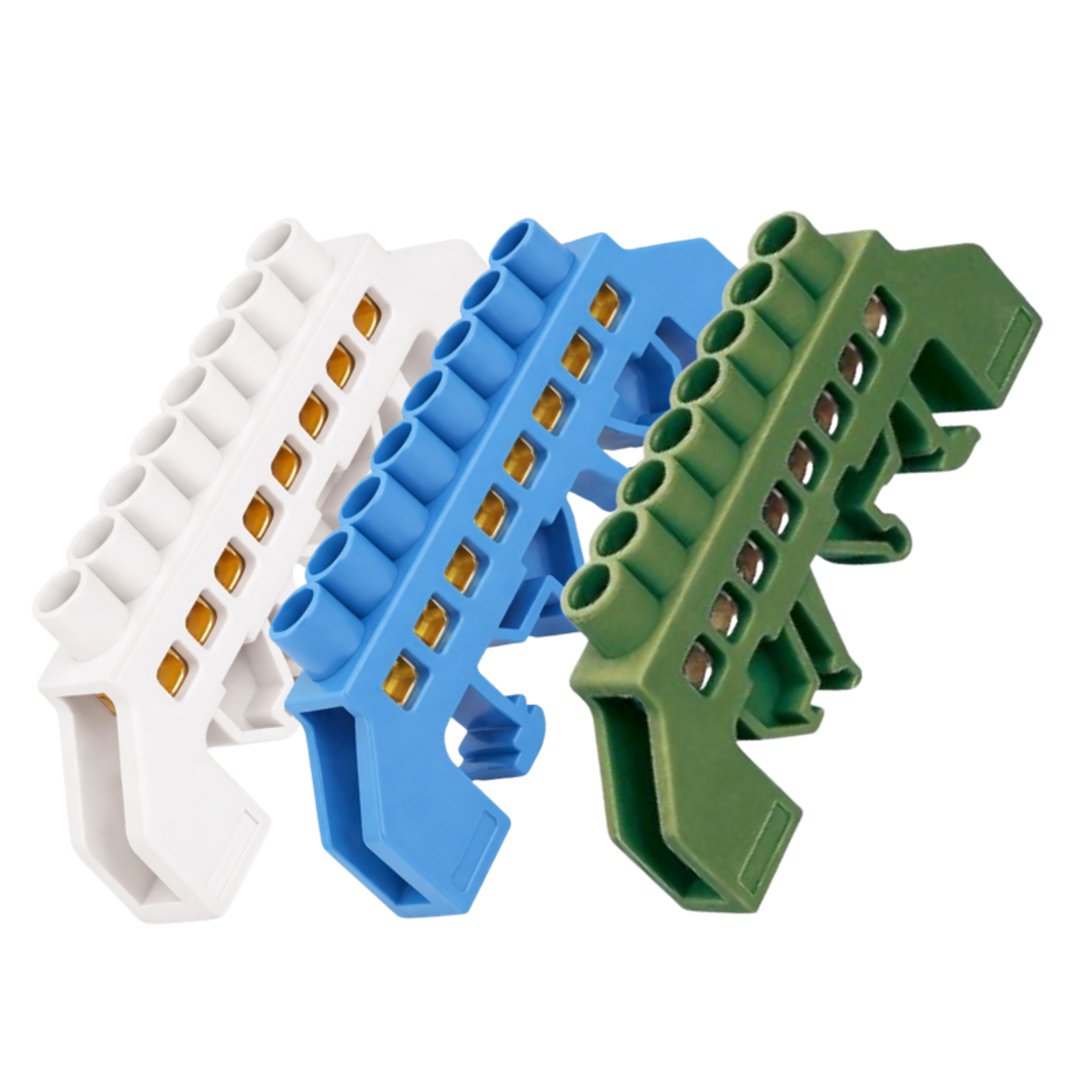 Barra Concesión Broce Aislada 8P Riel Din 1