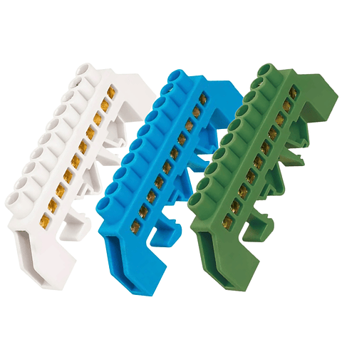 Barra Concesión Broce Aislada 10P Riel Din 