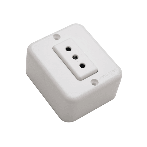 Casquete Enchufe Sobrepuesto 10 & 16A  Stanford