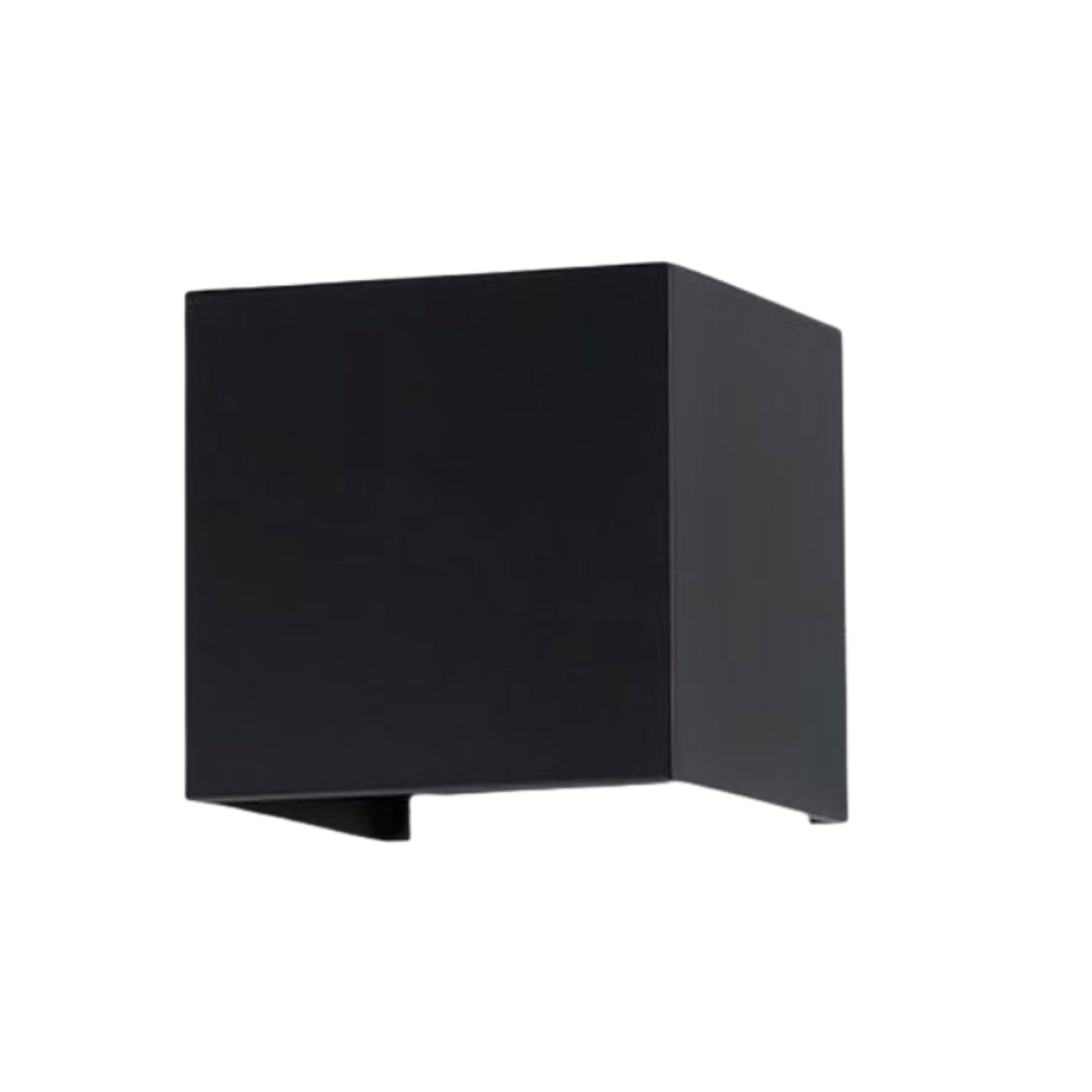 Aplique Led Negro Cuadrado Doble Dirigible Luz Calida 6w 1