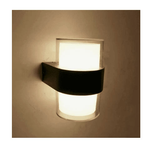 Aplique Led Pared Muro Cilindrico Luz Calida IP65 