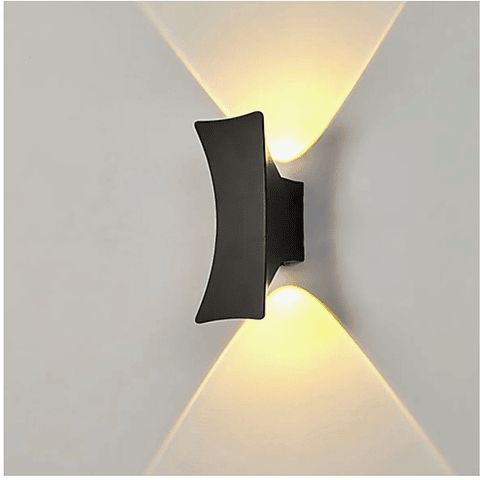 Apliqué Decorativo Led Bidireccional 2*5w / Hb Led Estructura Negro